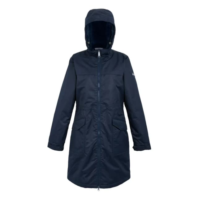 Womens waterproof hooded jacket Regatta Romine II Bleu Female 52