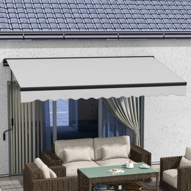 Outsunny 3.5 x 2.5m Electric Retractable Awning - Outsunny 5056725399955