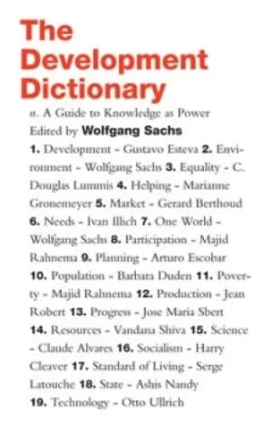 The development dictionary by Wolfgang Sachs