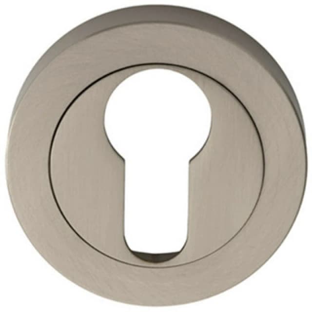 Loops 50mm Euro Profile Escutcheon Concealed Fix Satin Nickel Keyhole Cover Metallics unisex