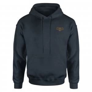 Harry Potter Hufflepuff Embroidered Kids Piped Hoodie - Navy - 11-12 Years
