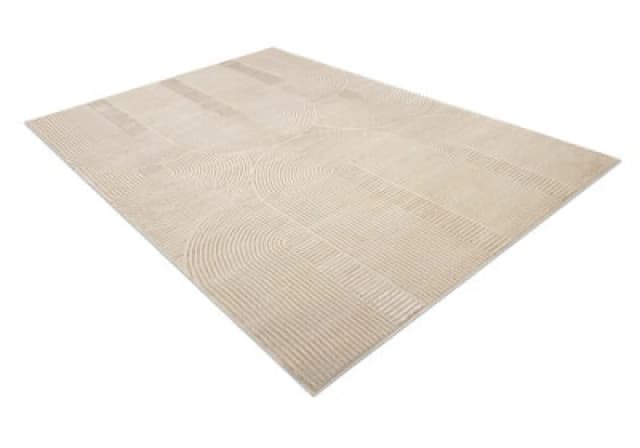 RugsX Carpet Balance 9086 Taupe - Geometric, Structural, Glamour 140X190 Cm
