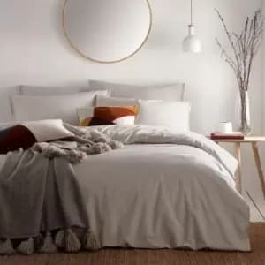 The Linen Yard Claybourne Duvet Cover Set (Double) (Natural)