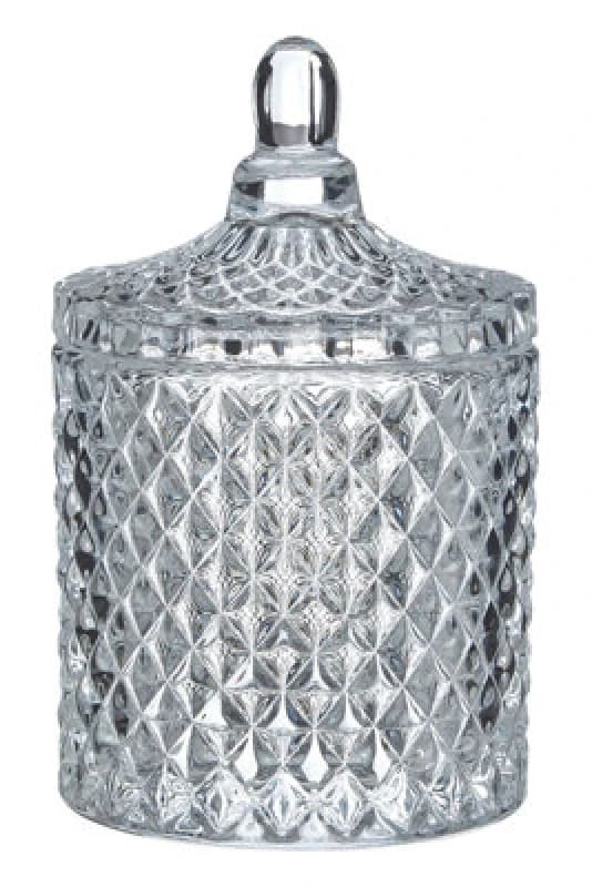 Premier Housewares Ticino Diamond Storage Jar Clear