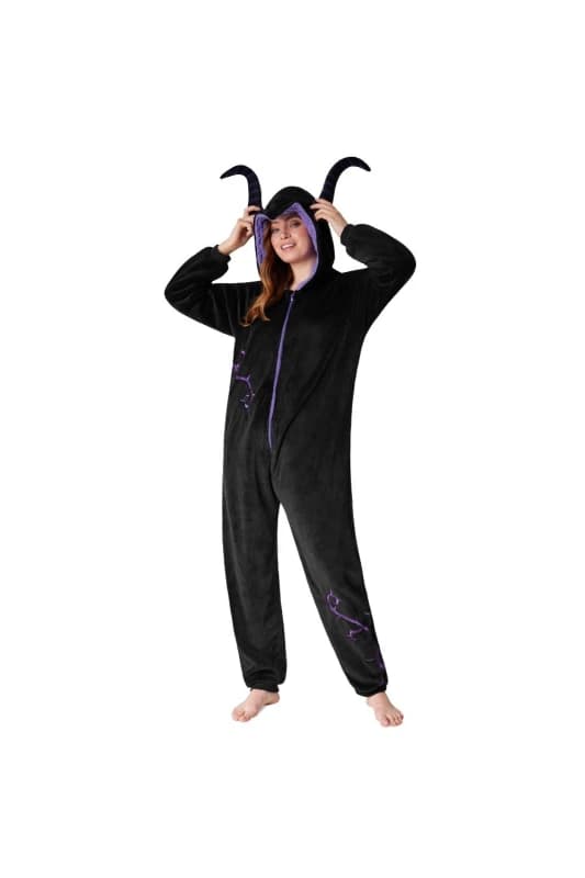 Disney Maleficent Onesie 3D Hood Black unisex