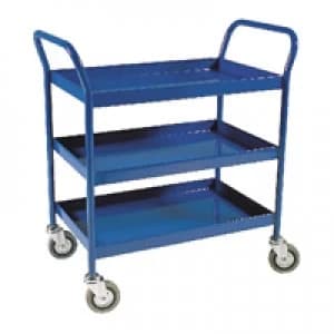 Slingsby Service Trolley 3-Tier Fixed Blue 306764