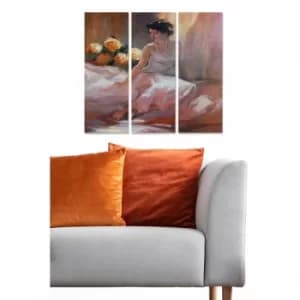 MDF234241528 Multicolor Decorative MDF Painting (3 Pieces)