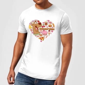Scooby Doo Snacks Are My Valentine Mens T-Shirt - White - XS