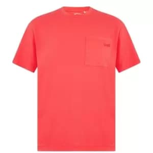 Levis Levis Easy Pocket T-Shirt Mens - Red