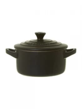 Le Creuset Stoneware Petite Round Casserole Satin Black