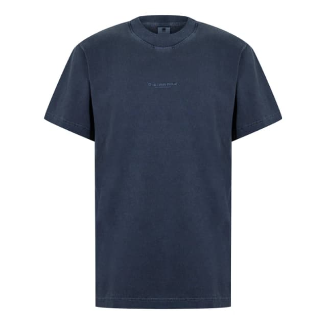 G Star Mens Logo Regular Fit T-Shirt PETROL GD G476 male Large