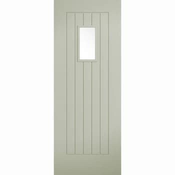 LPD Timber Composite External Door Suffolk French Sage Glazed - 1981mm x 762mm (30 Inches)