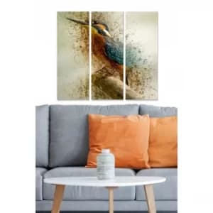 MDF3192157 Multicolor Decorative MDF Painting (3 Pieces)