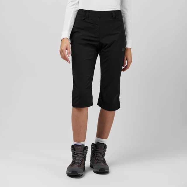 Jack Wolfskin Activate three quarterPants Ladies - Black 14