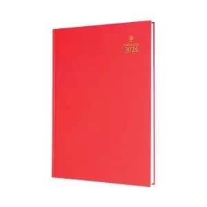 Collins A5 Desk Diary Week To View Red 2024 35-15.24 CD35R24