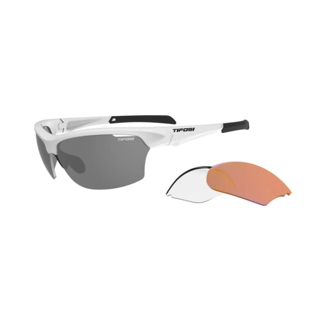 Tifosi Intense Interterchangable Lens Sunglasses Matte White unisex One Size