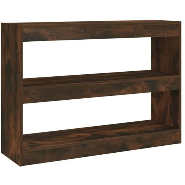 VIDAXL Book Cabinet/Room Divider Smoked Oak 100x30x72cm Vidaxl 8720286844601