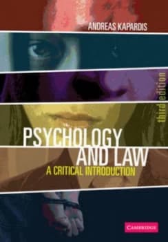 Psychology and Law by Andreas Kapardis Paperback