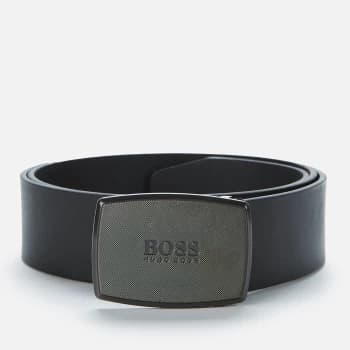 BOSS Mens Jensy Plaque Belt - Black - 95cm