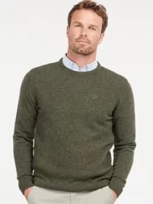 Barbour Tisbury Crew Jumper, Dark Green Size M Men
