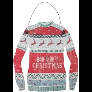 Merry Christmas Jumper Hanging Decoration