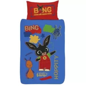Bing Bunny Rebel Rules Duvet Cover Set (Single) (Multicoloured)