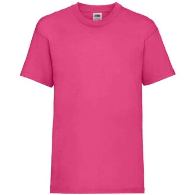 Fruit of the Loom Value T-Shirt in Fuchsia Size: 12-13 Years Fuchsia Unisex 12-13 Years