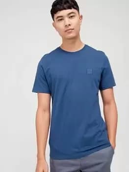 BOSS Tales Small Logo T-Shirt - Open Blue, Open Blue, Size L, Men