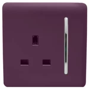 Trendi Switch 1 Gang 13Amp Switched Socket in Plum