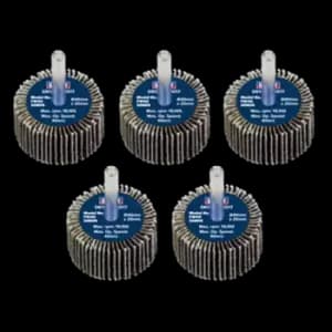 Sealey Flap Wheel 40 x 20mm 80Grit 6mm Shaft - Pack of 5 - FW4020805
