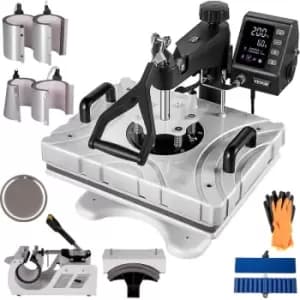 VEVOR Heat Press 12X15" 10 in 1 Heat Press 1000W Heat Press Machine with 360