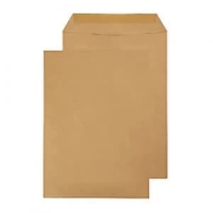 Purely Commercial Manilla Envelopes B4 Gummed 352 x 250 mm Plain 120 gsm Manilla Pack of 250
