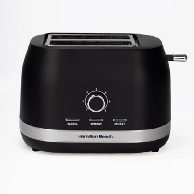 Hamilton Beach Ella 2 Slice Matte Black Toaster Black unisex