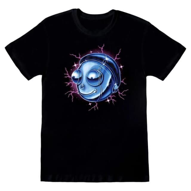 Rick & Morty Chrome Effect T-Shirt Black male