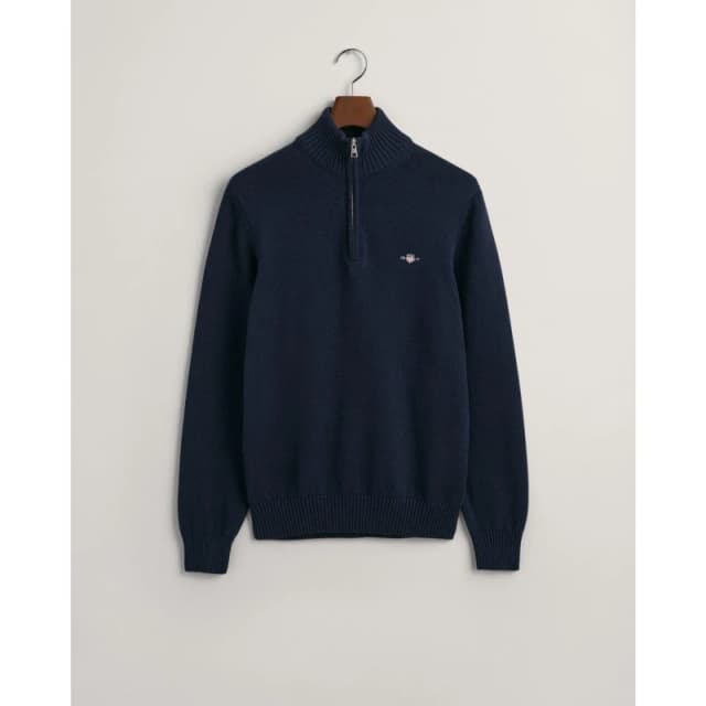 Gant Casual Half-Zip Knit Evening Blue 3XL