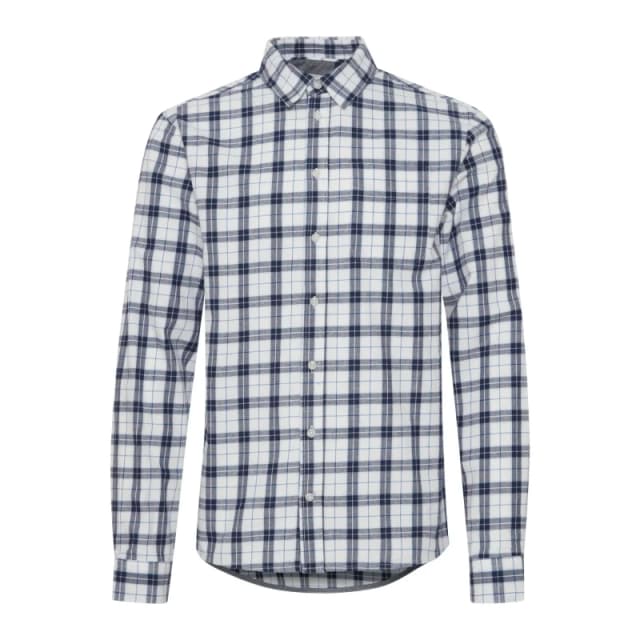 Blend Long sleeve plaid shirt Blend Bleu Male L