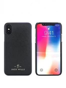 Jack Wills Saffiano Inlay Shell Apple iPhone X Wray Black