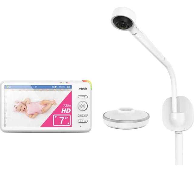 VTECH RM7787HD 7" Full HD Over-The-Cot WiFi Baby Monitor - White 4897027126327