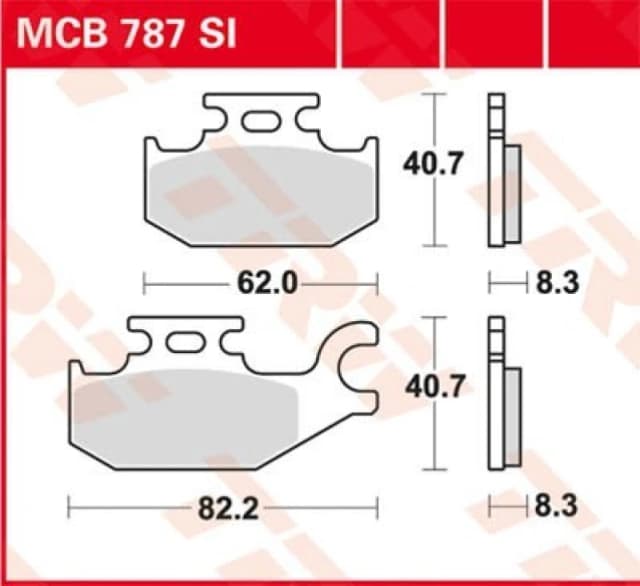 TRW MCB787SI Brake pad set Brake Pad Set,disc brake (402)