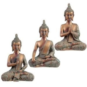 Serenity Copper & Verdigris Thai Buddha (1 Random Supplied)