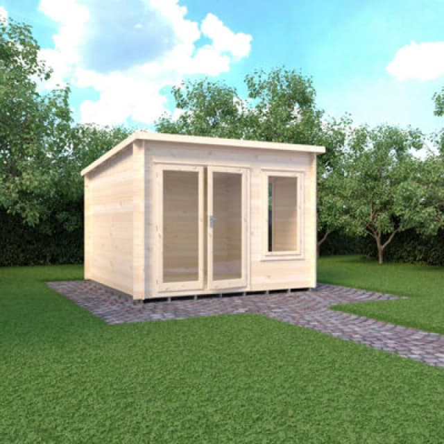 Shire Emneth 10X10 19mm Summer House Log Cabin