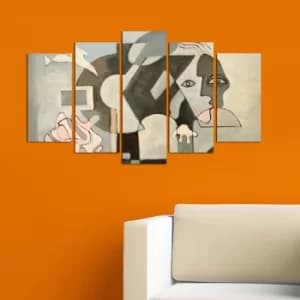 5PMDF-51 Multicolor Decorative MDF Painting (5 Pieces)