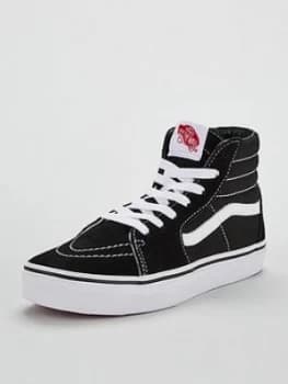 Vans Sk8-Hi Junior Trainer - Black/White, Size 10