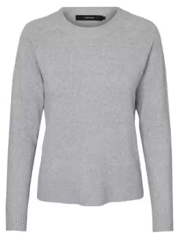 VERO MODA O-neck Long Sleeved Blouse Women Grey