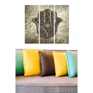 MDF9310977 Multicolor Decorative MDF Painting (3 Pieces)