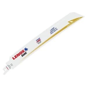 LENOX 12110GR Gold Extreme Reciprocating Saw Blades 300mm 10 TPI (Pack 5)