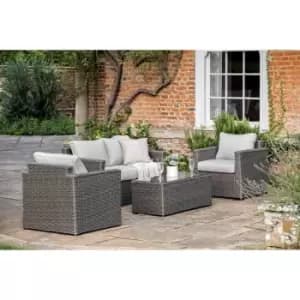 Crossland Grove Louis Square Sofa Set - Grey