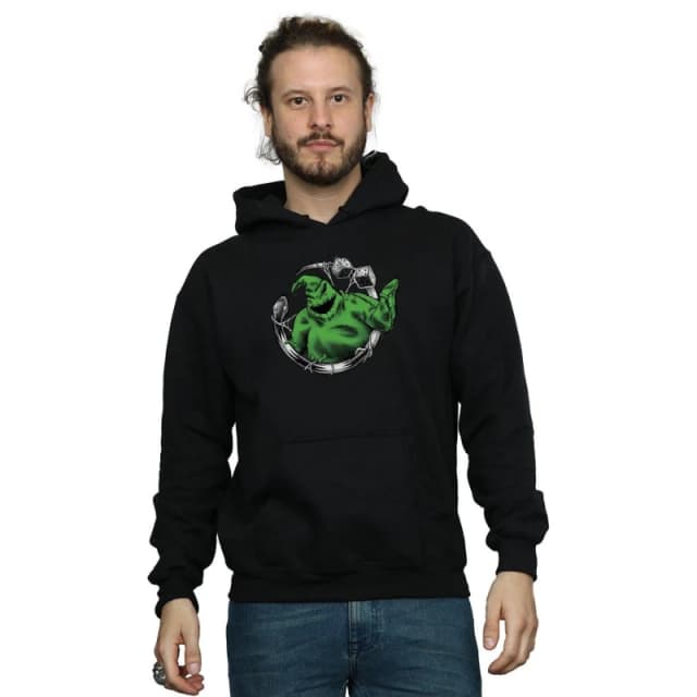 Disney Men Nightmare Before Christmas Roll The Dice Hoodie in Black Size: Small Black S Male 5057972060254