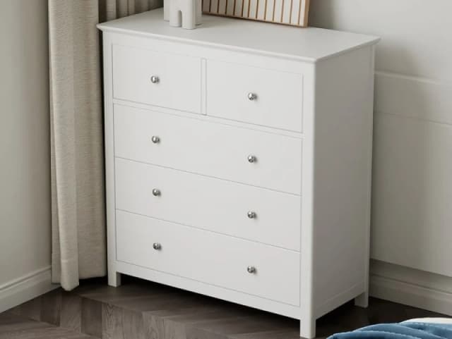 Core Nairn 23 Drawer White Chest of Drawers