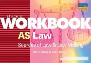 As Law Sources of Law and Law Making Student Workbook by Chris Turner Paperback